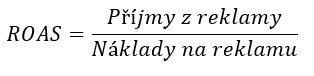 Vzorec výpočtu ROAS